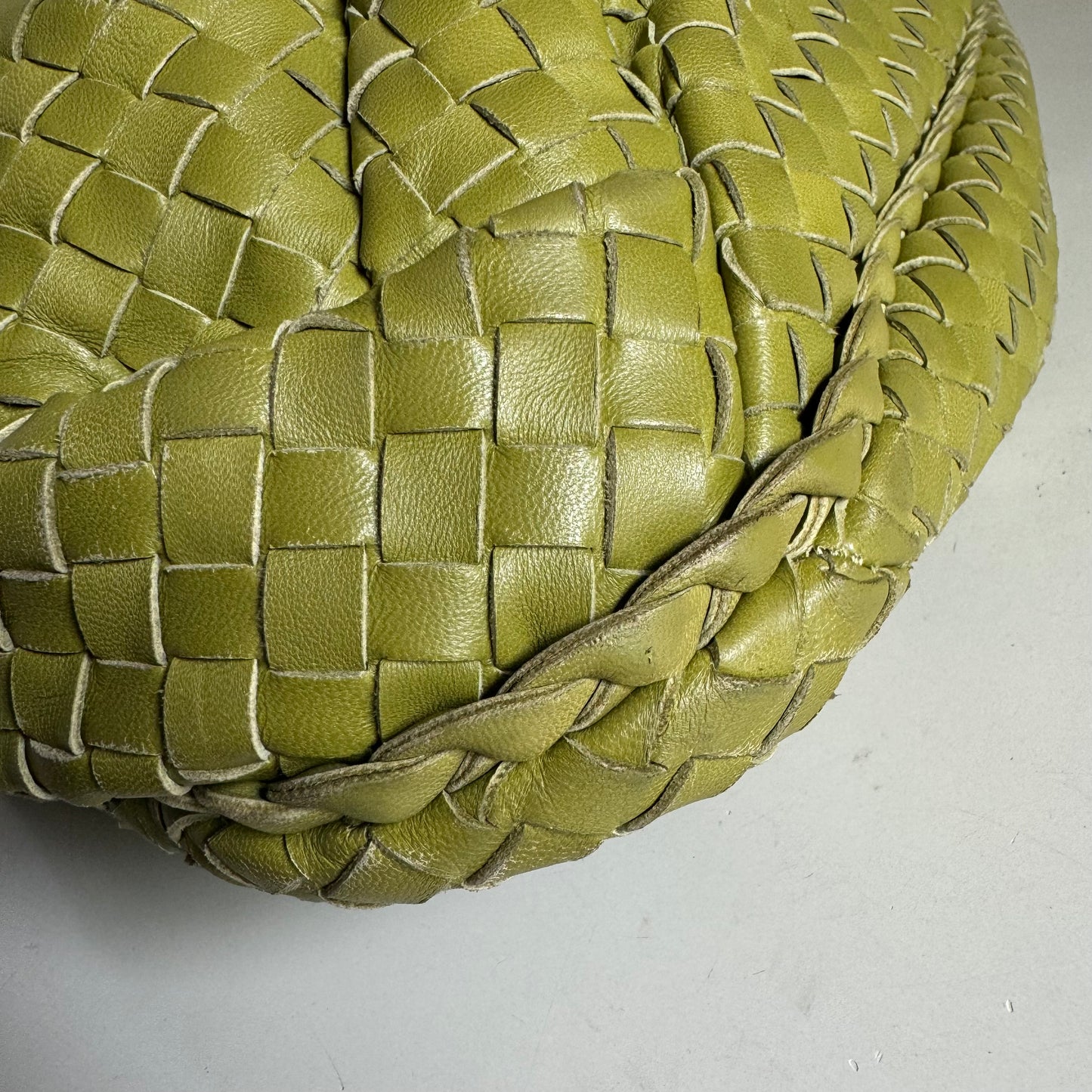 Bottega Veneta Belly Hobo Intrecciato Avocado Green Nappa Leather Large 50cm