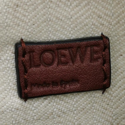 Loewe Puzzle Mini Burgundy Calfskin Leather Crossbody Bag