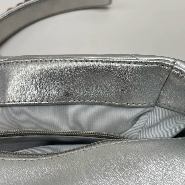 Sold Chanel 19 Bag 2021 Small Silver Crossbody Bag