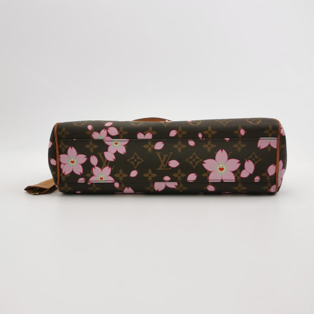 Louis Vuitton x Takashi Murakami Cherry Blossom Sack Reto PM Monogram Handbag