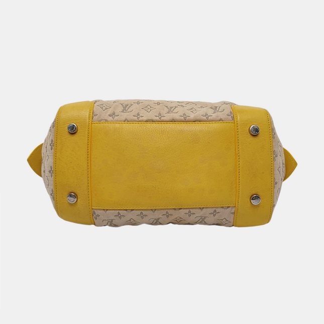 Louis Vuitton Neo Papillon Revelation GM Beige and Canvas Yellow Leather with Strap
