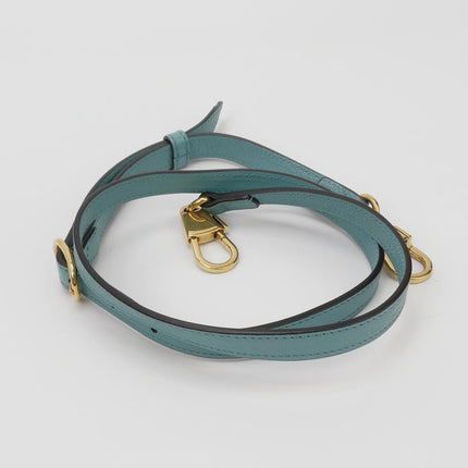 Gucci Diana Mini Blue Leather Bag Bamboo Handle with Strap