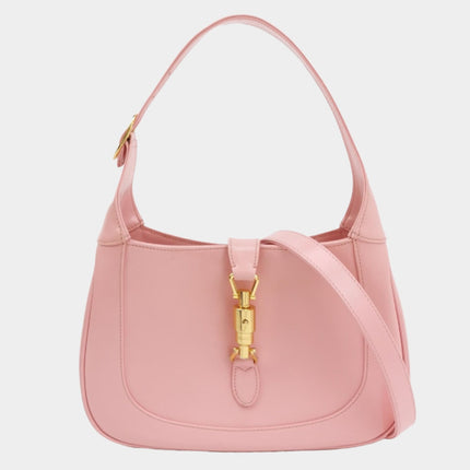 Gucci Jackie 1961 Small Leather Bag with Adjustable Strap Size Pink-Luxbags