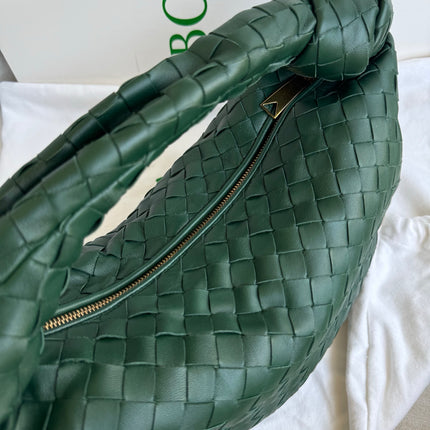 Bottega Veneta Teen Jodie Leather Dark Forest Green 36cm
