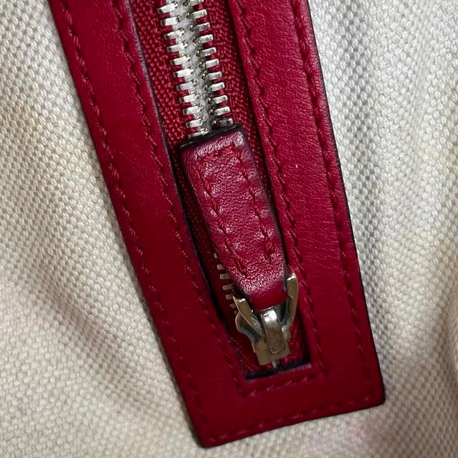 Gucci Jackie Soft Medium Leather Bag Burgundy Red Gold Piston Lock