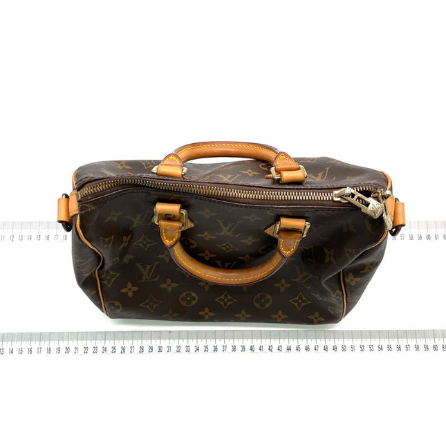 Louis Vuitton Speedy 25 Bandouliere Brown Monogram with Strap