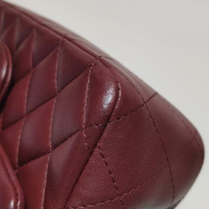 Chanel Classic Flap Rectangular Mini Burgundy Lambskin Silver HW, 2019