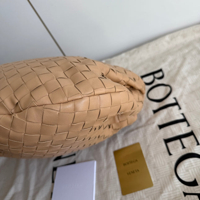 Bottega Veneta Jodie Small Lambskin Leather Beige Oats 36cm