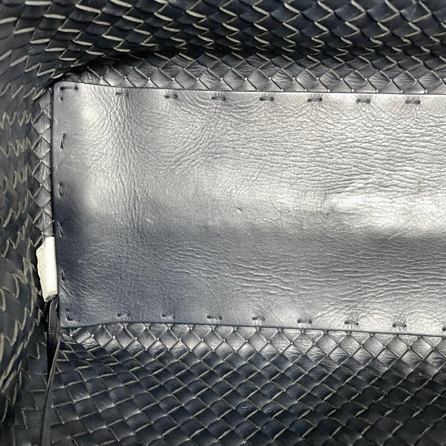 Bottega Veneta Cabat Large Intreccio Leather Tote Bag Black 40cm