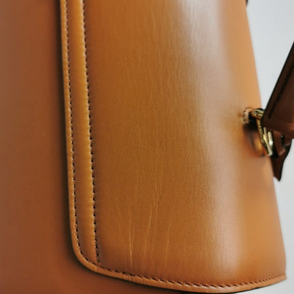 Sold Celine 16 Bag Medium Caramel Natural Tan Smooth Calfskin Leather