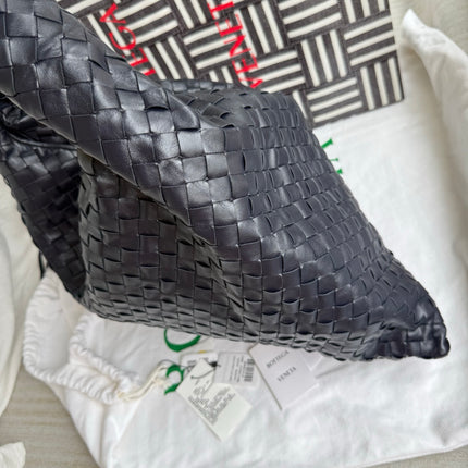 Bottega Veneta Hop Large Leather Navy Hobo Bag 55cm
