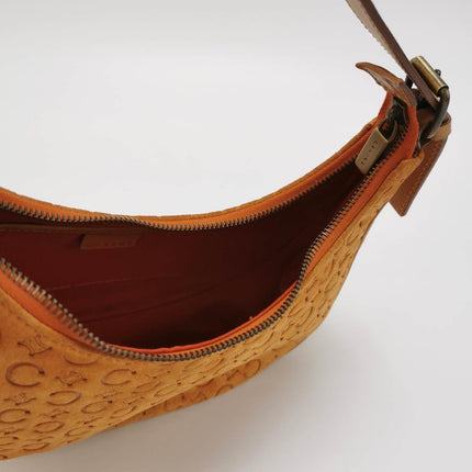 Sold Celine Ava Hobo Pumpkin Caramel Brown Suede Leather Vintage Shoulder Bag