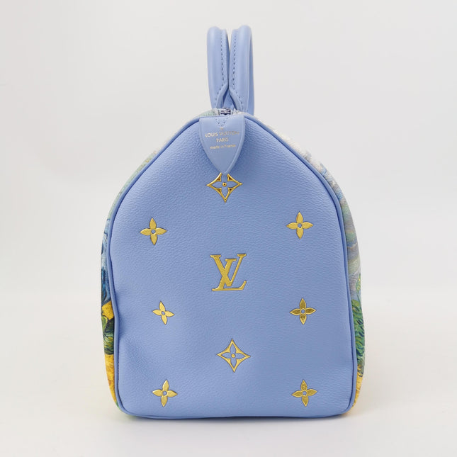 Louis Vuitton x Jeff Koons Speedy 30 Van Gogh Top Handle Bag