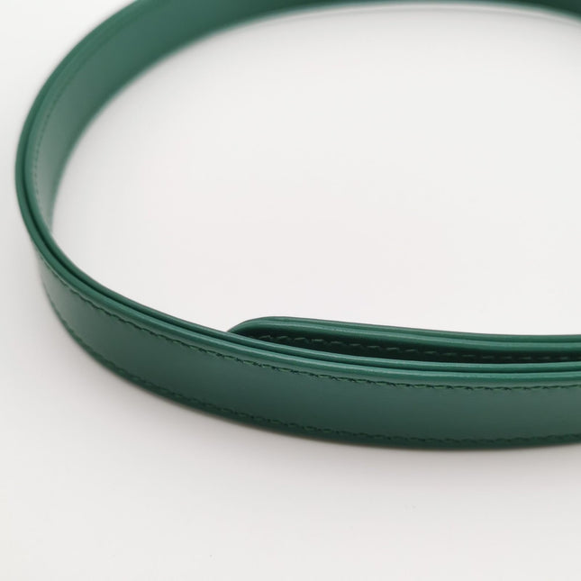 Gucci Jackie 1961 Green Leather Bag Small with Adjustable Strap