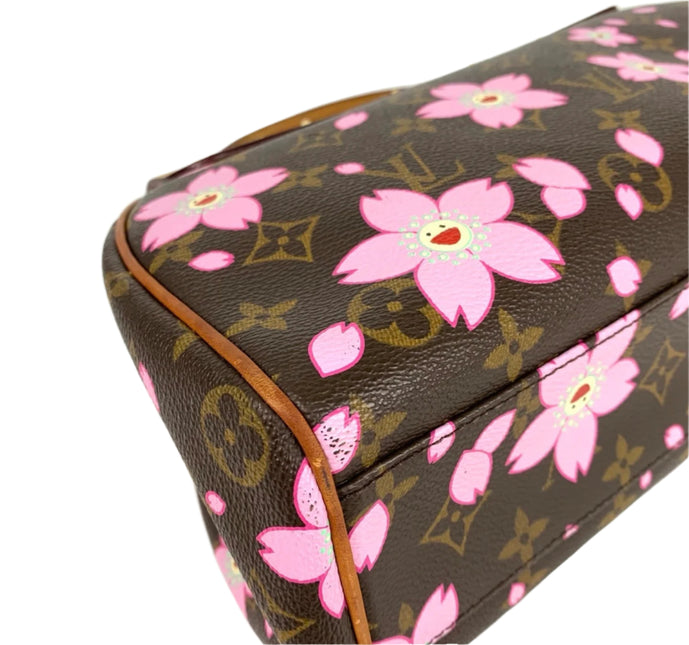 Louis Vuitton x Takashi Murakami Cherry Blossom Sack Reto PM Monogram Handbag