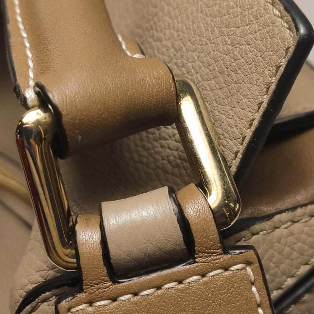 Loewe Puzzle Small Sand Beige Brown Strap Crossbody Bag