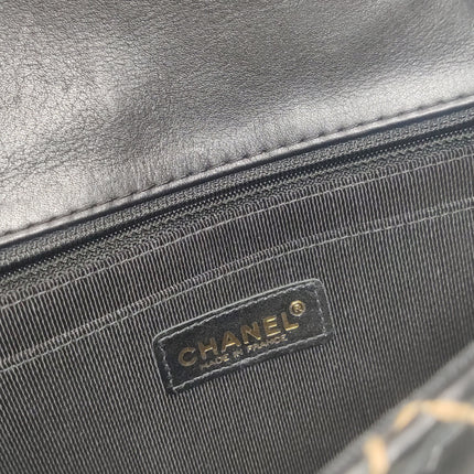 Chanel Wild Stitch Flap Black Leather with Stitching Detail 2000-2002