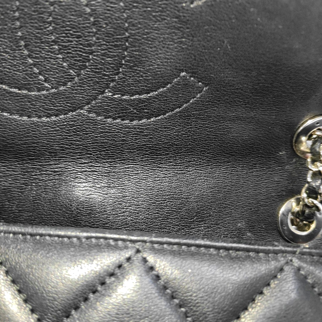 Chanel Timeless Classic Flap Lambskin Plexiglass Quilted Small Cuba Color Flap Black with Multicolor Trim