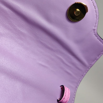 Versace La Medusa Mini Pink Studded Top Handle Bag