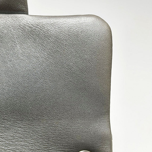 Chanel Classic Flap Mini Square Silver Lambskin Leather