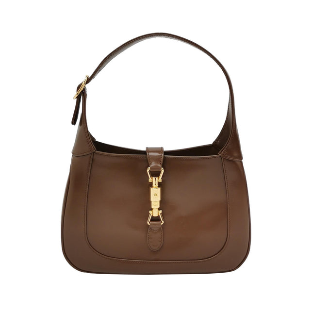Gucci Jackie 1961 Small Brown Smooth Leather Bag