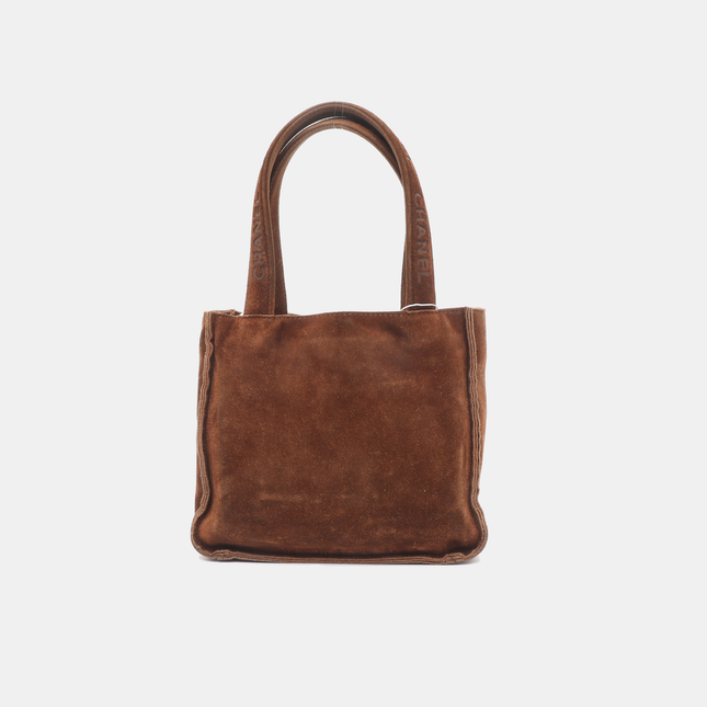 Chanel Tote Mini Brown Suede 1996-1997