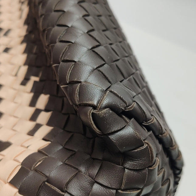 Bottega Veneta Cabat Tote Intreccio Leather Multicolor Brown Burgundy Beige 42cm