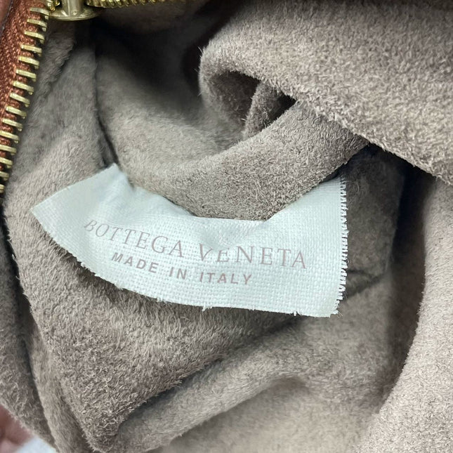 Sold Bottega Veneta Intrecciato Hobo Bag in Brown Red Nappa leather Large
