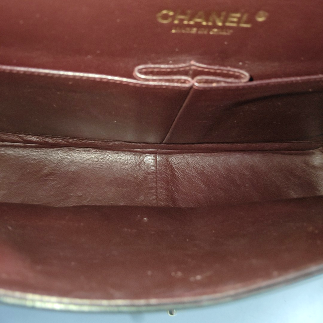 Chanel Classic Flap Jumbo Black Lambskin Leather Double Flap Gold Hardware, 2010-2011