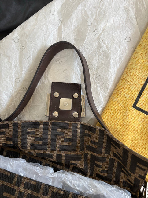 Fendi Baguette Classic Zucca Print Fendi Monogram