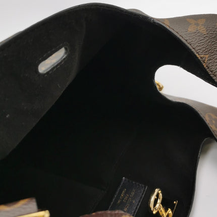 Louis Vuitton Atlantis Small Brown Monogram Canvas Bucket Bag with Strap