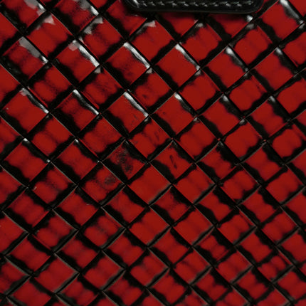 Bottega Veneta Cabat Large Intreccio Burgundy Patent Leather 40cm