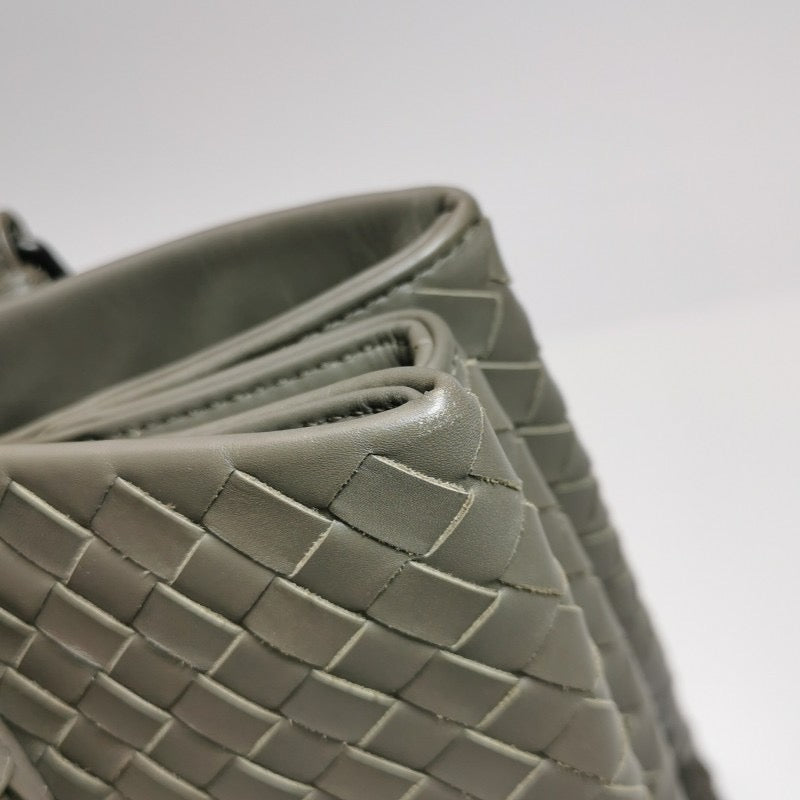 Bottega Veneta Roma Large Intrecciato Nappa Leather Grey 35cm