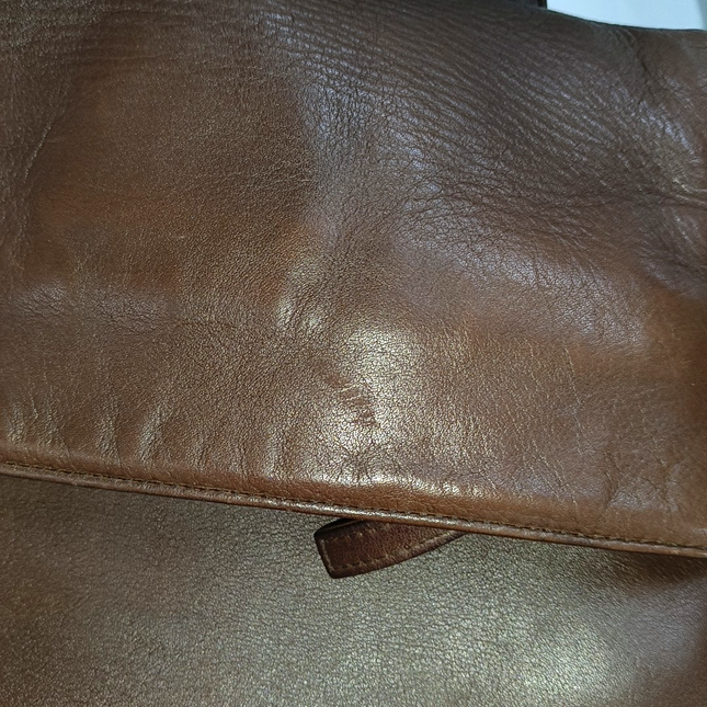 Chanel Vintage Backpack Tan Brown Calfskin Leather