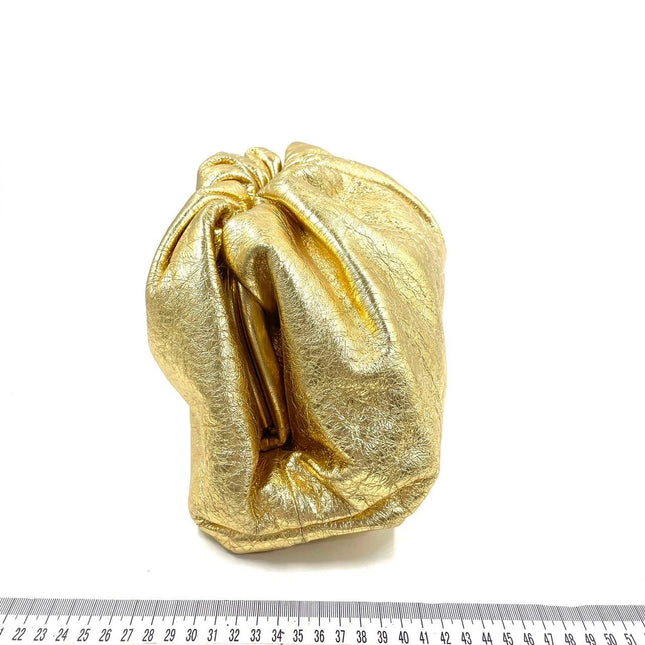Sold Bottega Veneta Pouch Gold Leather