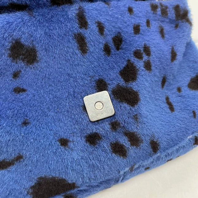 Sold Fendi Baguette Pony hair in leopard print Blue