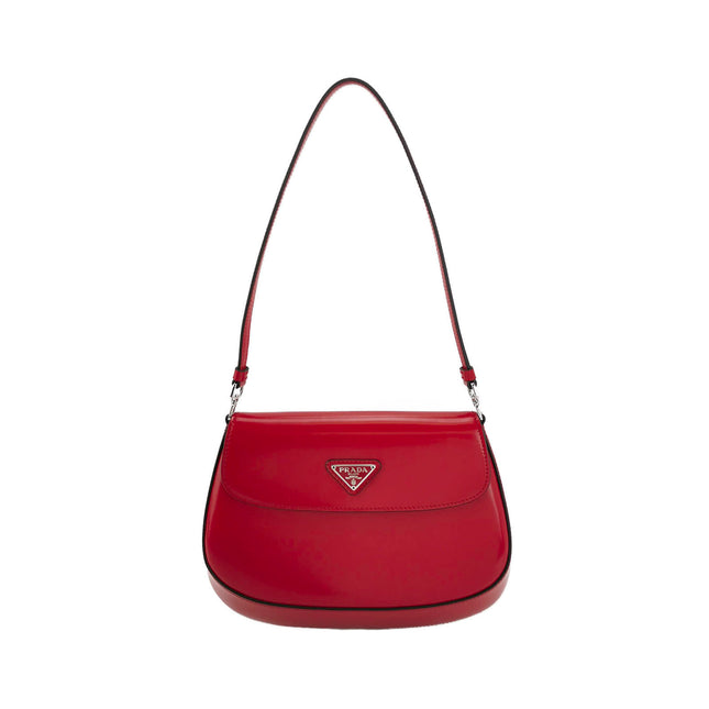Prada Cleo Flap Red Leather Small Shoulder bag-Luxbags