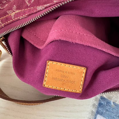 Louis Vuitton Monogram Pink Denim Baggy PM Shoulder Bag