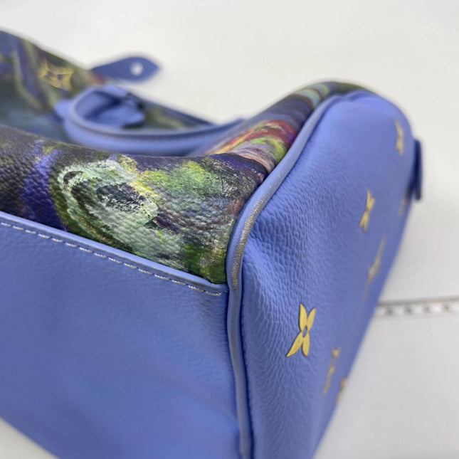 Louis Vuitton x Jeff Koons Speedy 30 Monet Water Lilies Top Handle Bag