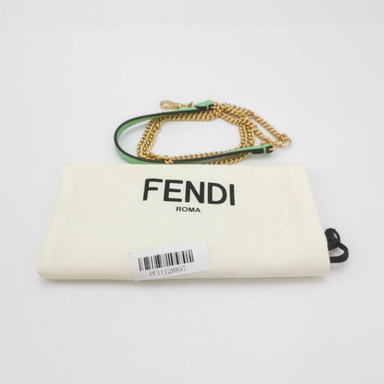Sold Fendi Baguette Mini Green Nappa Leather Crossbody Bag