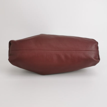 Bottega Veneta Pouch Calfskin Leather Burgundy Large