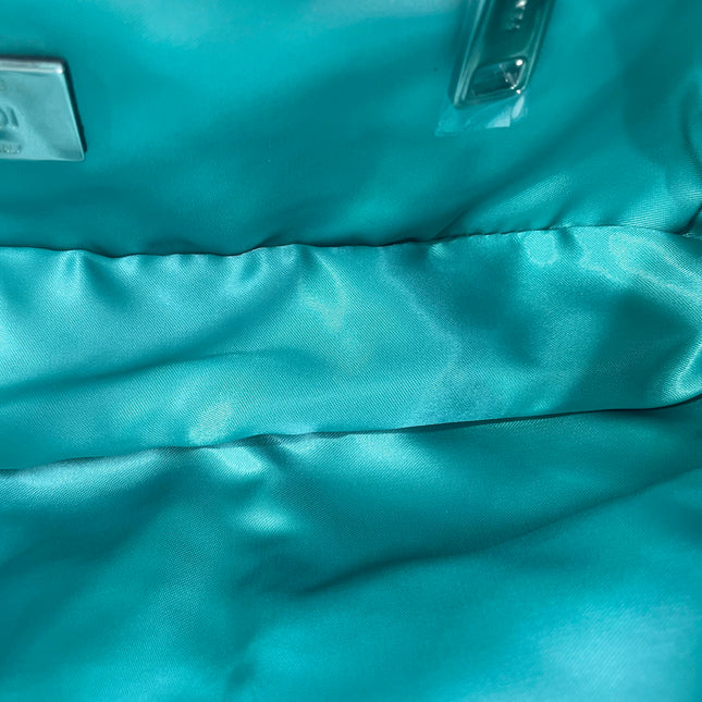 Fendi Baguette Cargo Multipocket Tiffany Blue Nylon 3-way Bag