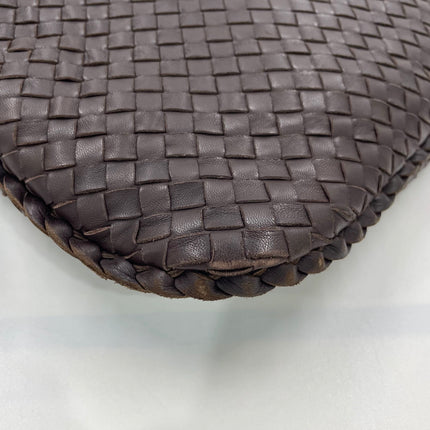 Bottega Veneta Veneta Hobo Maxi Dark Brown Lambskin Leather 52cm