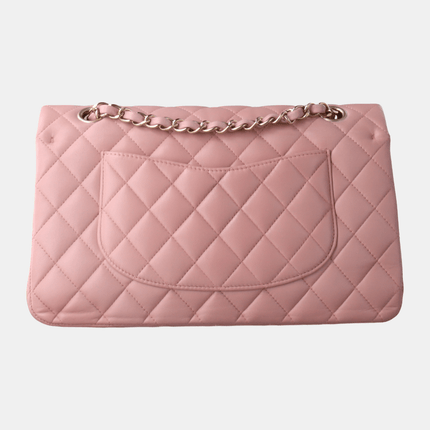 Sold Chanel Timeless Classic Flap Medium Cherry Blossom Pink Lambskin Leather Gold Hardware, 2014-2015