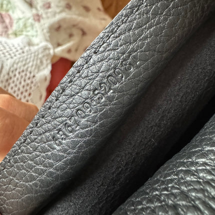 Gucci Jackie 1961 Black Pebbled Leather Bag Small