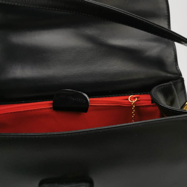 Sold Gucci Bamboo 1947 Black Leather Medium Crossbody Bag