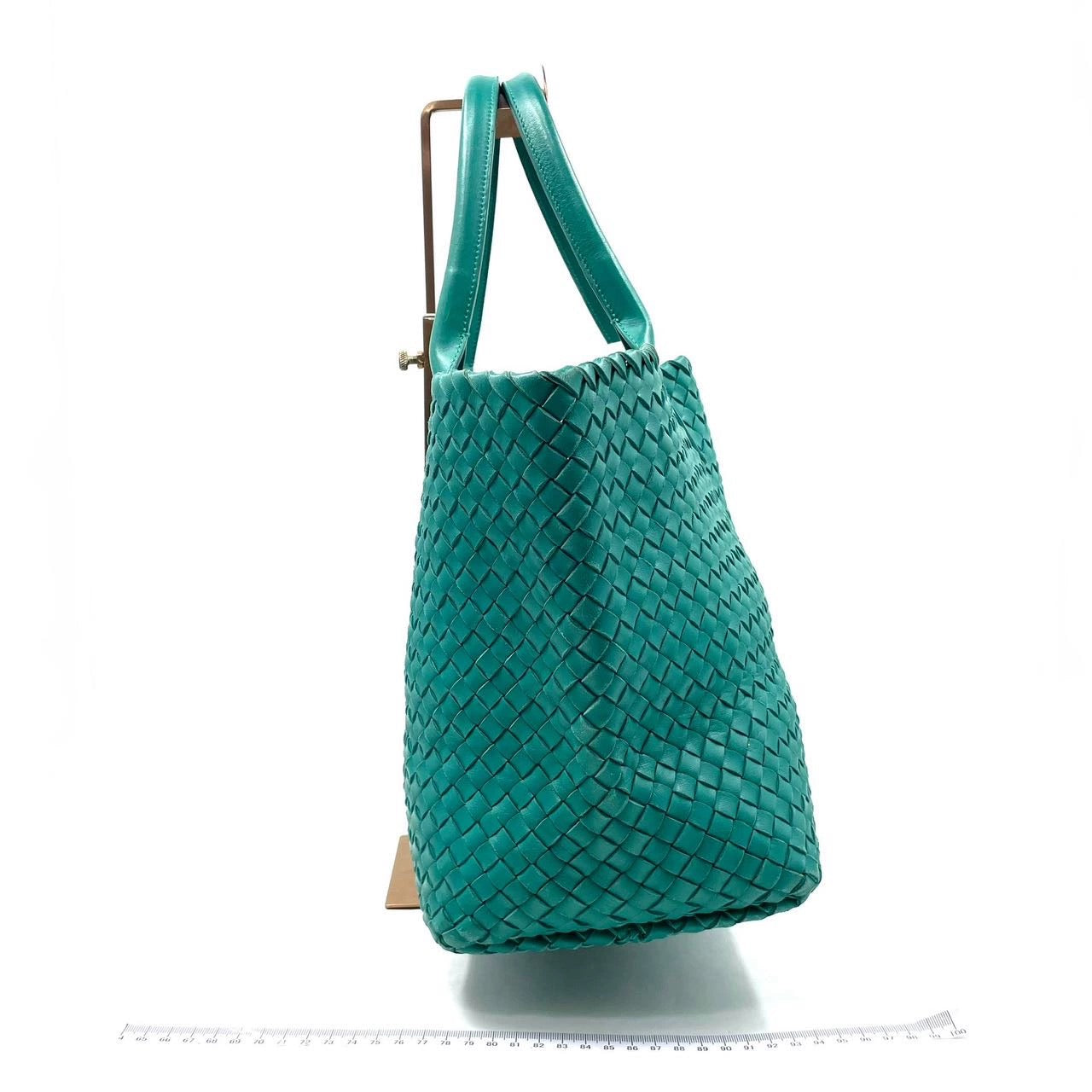 Bottega Veneta Cabat Large Intreccio Leather Tote Bag Green with Pouch 40cm