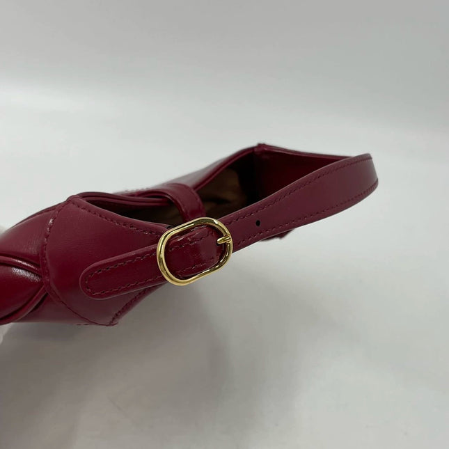 Gucci Jackie 1961 Mini Red Burgundy Leather Bag