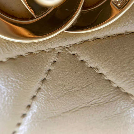 Chanel Diana CC Flap Bag Small Vintage Yellow Lambskin Leather with 24k Gold HW, 1991-1994