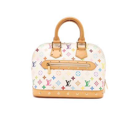 Louis Vuitton x Takashi Murakami Alma Small White Multicolor-Luxbags